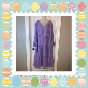 Madison Tara Plus Size Lilac Colored Dress NWOT